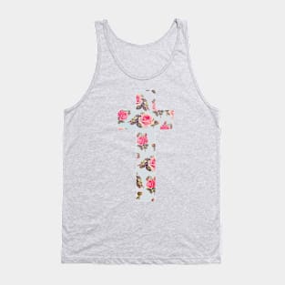 Floral Cross Tank Top